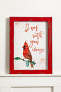 12" x 16" "Always With You" Cardinal Frame Wall Decor