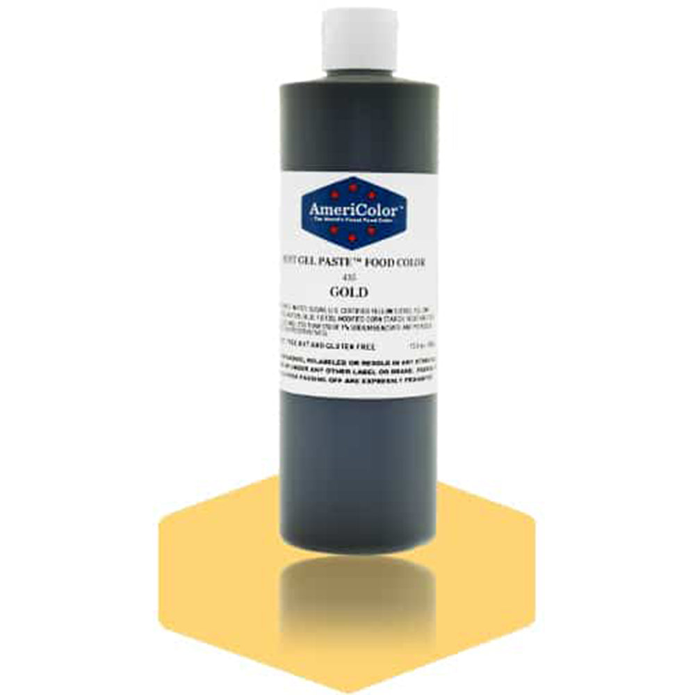 Americolor Gold Soft Gel Paste Food Coloring, 13.5 oz.