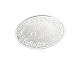Mis Quince Años Silver Embossed Aluminum Foil Label – Pack of 100 Non?Adhesive Quinceañera Stickers