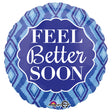Foil Balloon Feel Better Soon Diamonds 18 Inch