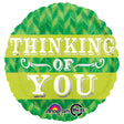 Green Chevron Thinking of You Foil Balloon