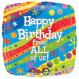 Foil Balloon Happy Birthday From All Of Us