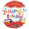 Foil Balloon Happy Birthday Sparkle 18 Inch