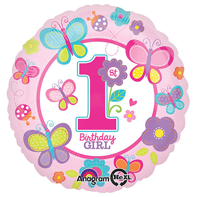 Foil Balloon Girls Sweet Birthday Girl 18 Inch
