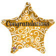 Foil Balloon Congratulations Sophisticated Star