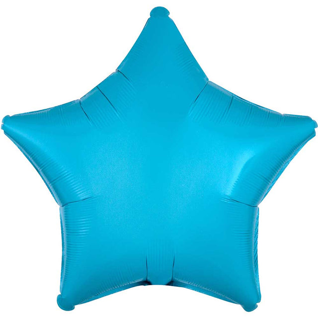Star Foil Balloon Caribbean Blue