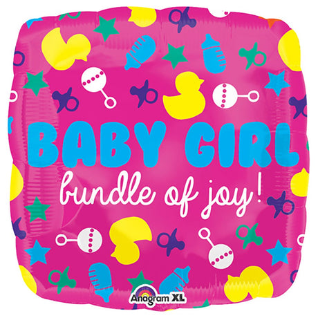 Baby Girl Icons Foil Balloon