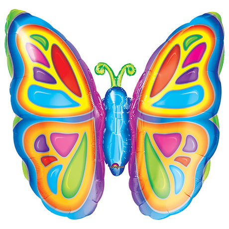Butterfly Foil Balloon 25 Inch Bright Butterfly