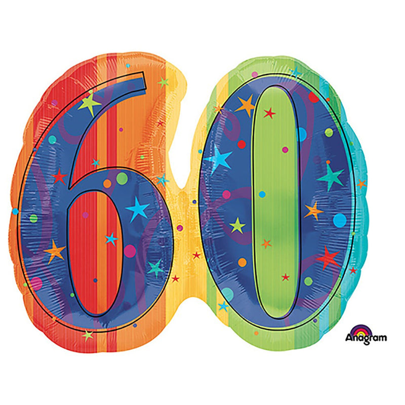 Foil Balloon 60th Birthday Celebration