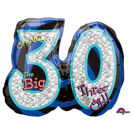 Foil Balloon 26 Inch Oh No! It's My Birthday 30
