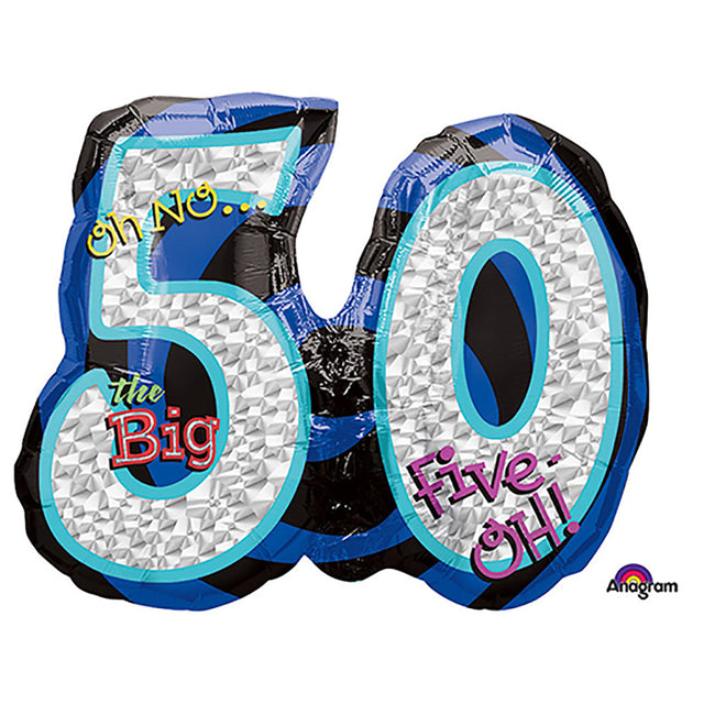Foil Balloon 50th Birthday 26 Inch