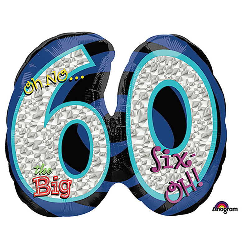 Foil Balloon 60th Birthday 26 Inch