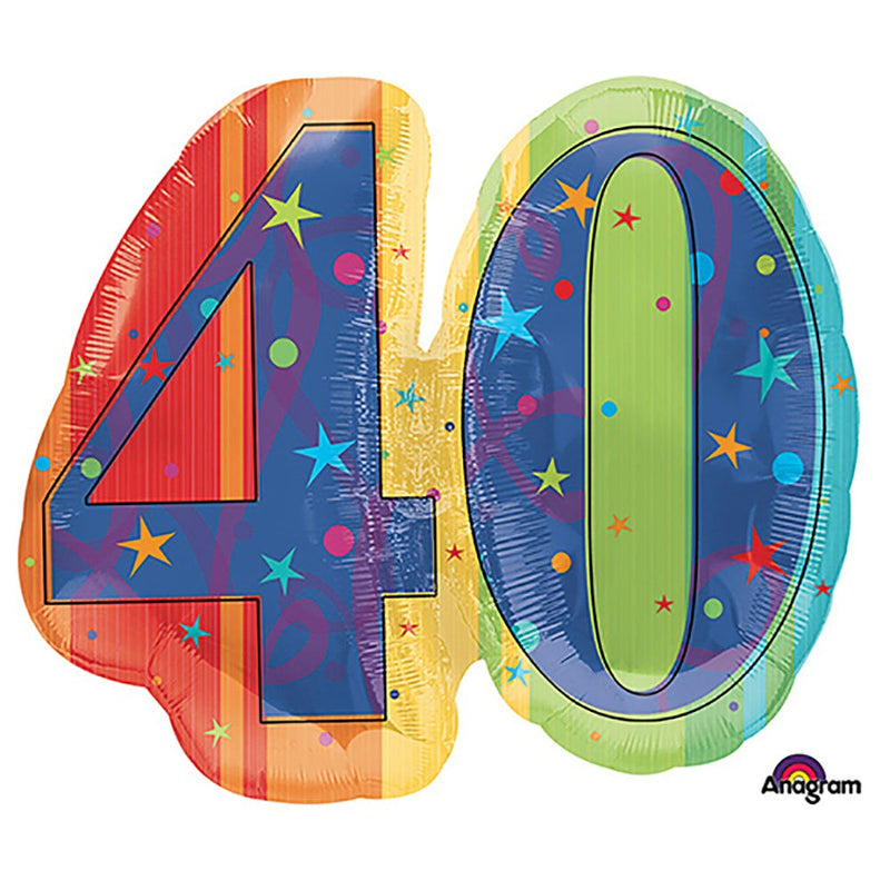 40th Birthday Foil Balloon