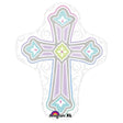 Foil Balloon 1st Communion Cross