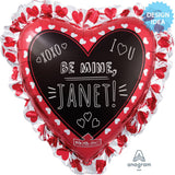 Heart Blackboard Foil Balloon 28 Inch