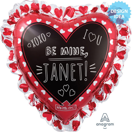 Heart Blackboard Foil Balloon 28 Inch