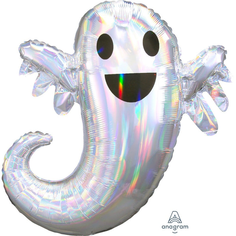 Foil Balloon Iridescent Ghost 28 Inch