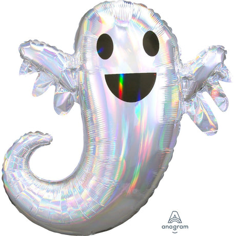 Foil Balloon Iridescent Ghost 28 Inch