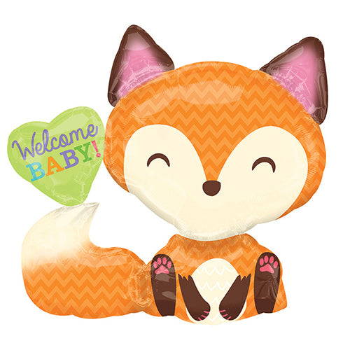 Foil Balloon Welcome Baby Fox