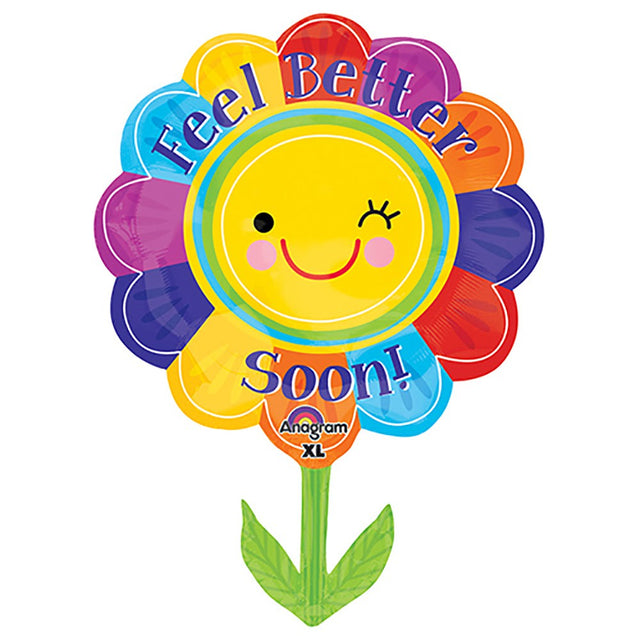 Foil Balloon 29 Inch Feel Better Flower