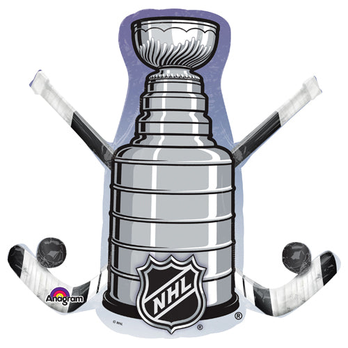 NHL Hockey Stick & Puck Foil Balloon