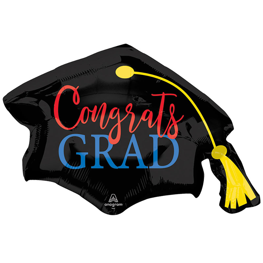 Anagram, Grad Balloon, Red Blue, Foil Balloon, Party Decor, Helium Safe, Celebration Decor, Graduation Theme, Photo Prop, 31 Inch, 4th july/ gradution (laballoons)