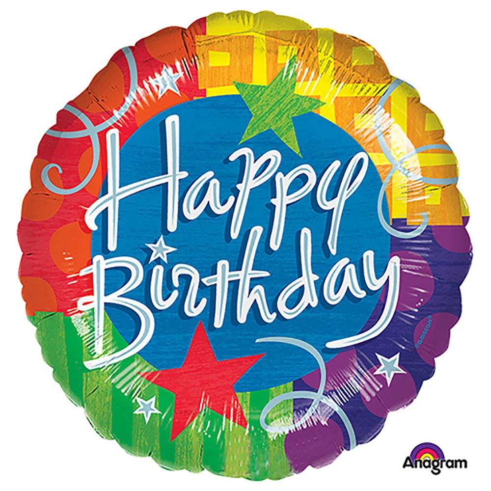 Birthday Blitz Foil Balloon 32 Inch