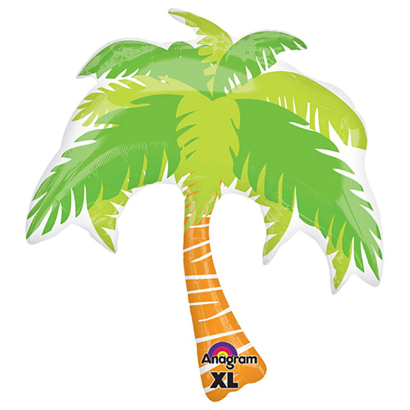 Foil Balloon 33 Inch Summer Scene Palm Tree