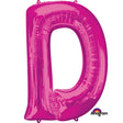 Foil Balloon Letter D Pink 34 Inch