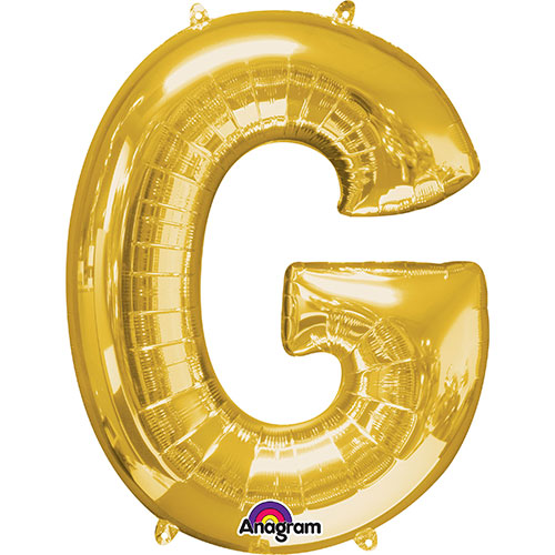 Gold Foil Letter G Balloon