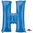 Blue Foil Letter H Balloon