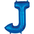 Foil Balloon Letter J Blue