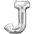 Foil Balloon Letter J Silver 34 Inch