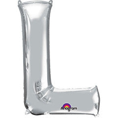 Letter L Silver Foil Balloon
