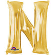 Foil Balloon Letter N Gold