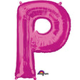 Foil Balloon Letter P Pink 34 Inch