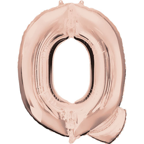 Foil Balloon Letter Q Rose Gold