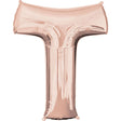 Foil Balloon Letter T Rose Gold