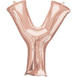 Foil Balloon Letter Y Rose Gold