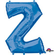 Foil Balloon Letter Z Blue