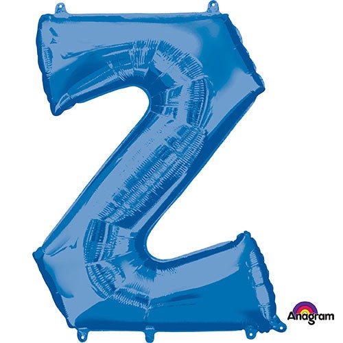 Foil Balloon Letter Z Blue