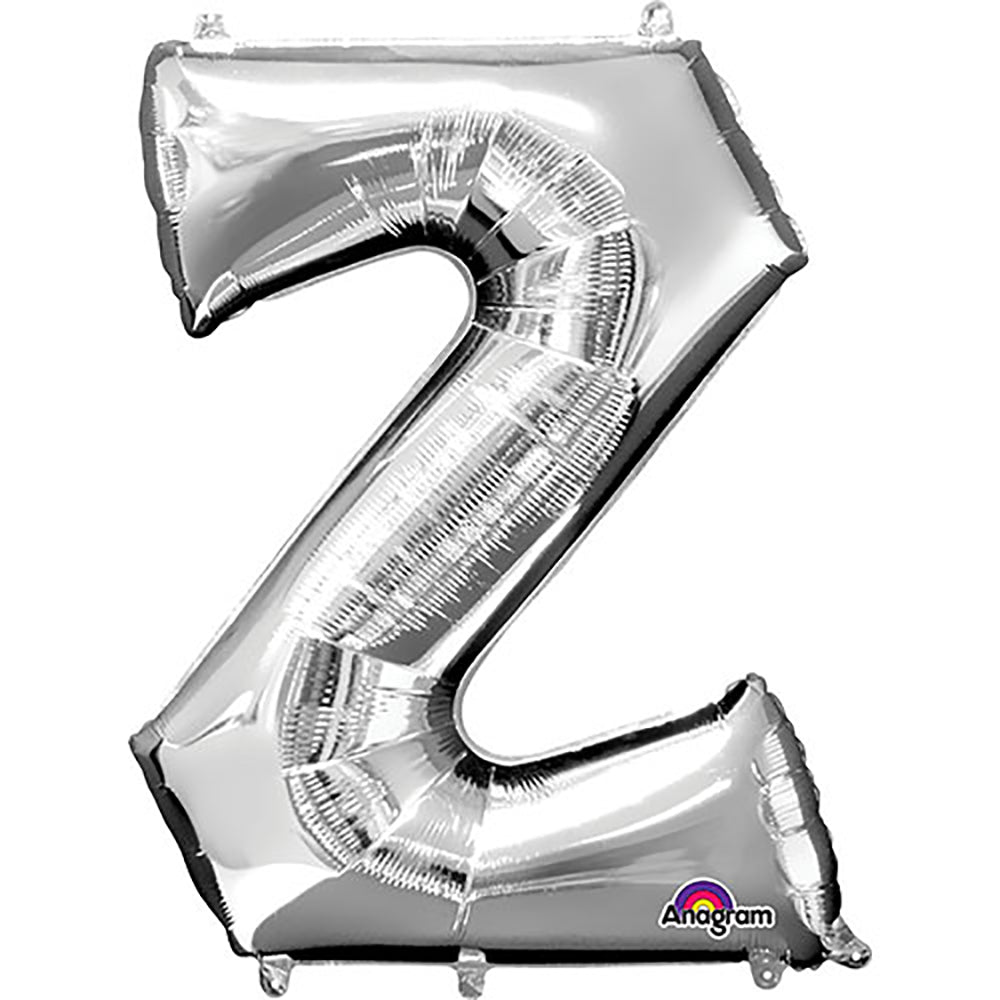 Foil Balloon Letter Z Silver