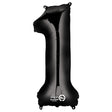 Foil Balloon Number 1 Black