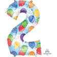 Foil Balloon Number 2 34 Inch