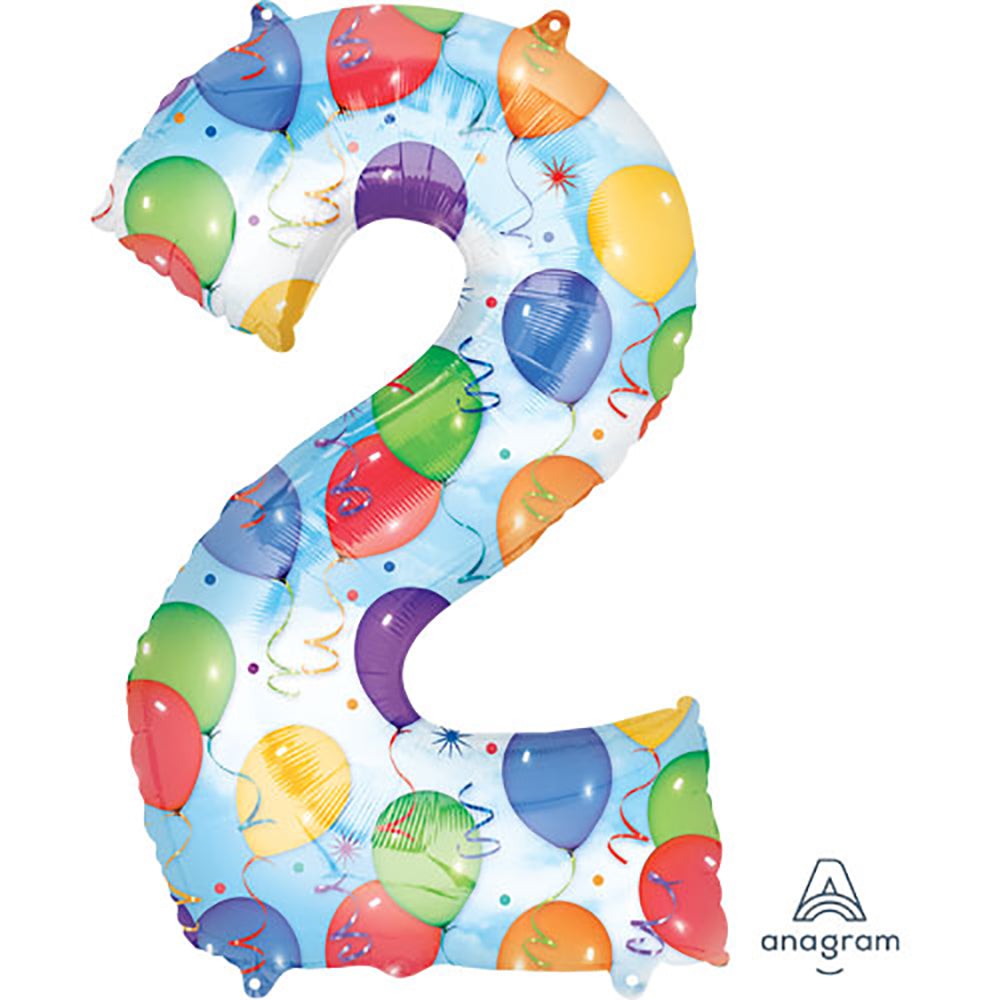 Foil Balloon Number 2 34 Inch