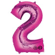 Pink Foil Number 2 Balloon