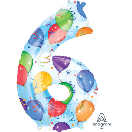 Foil Balloon Number 6