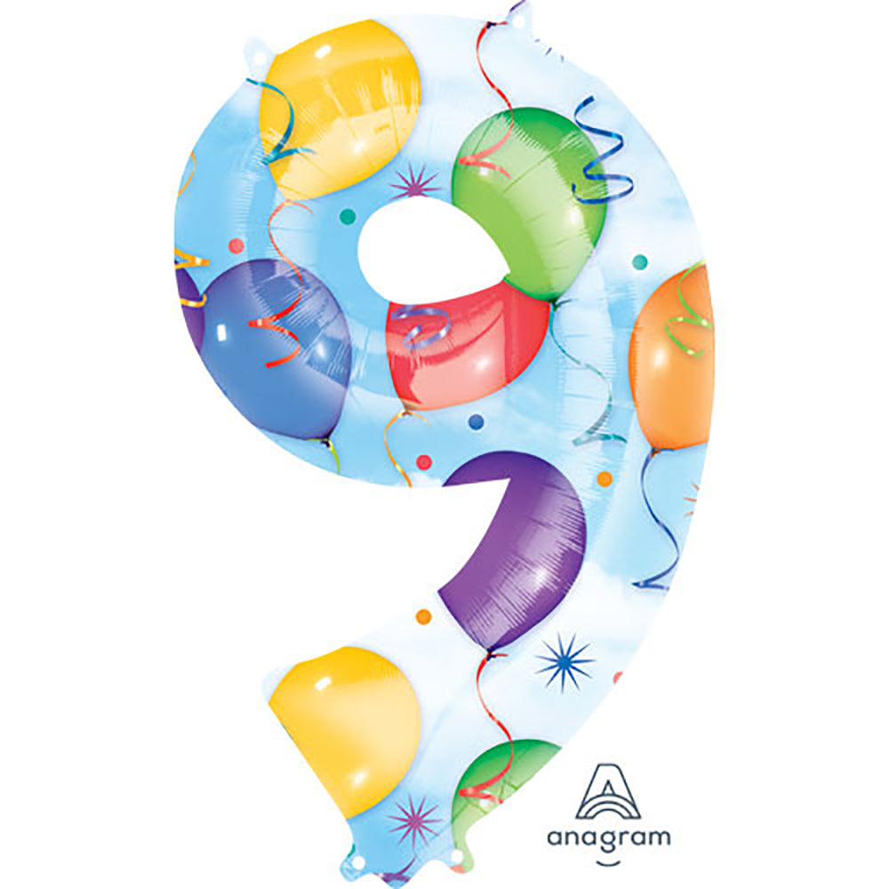 Foil Balloon Number 9