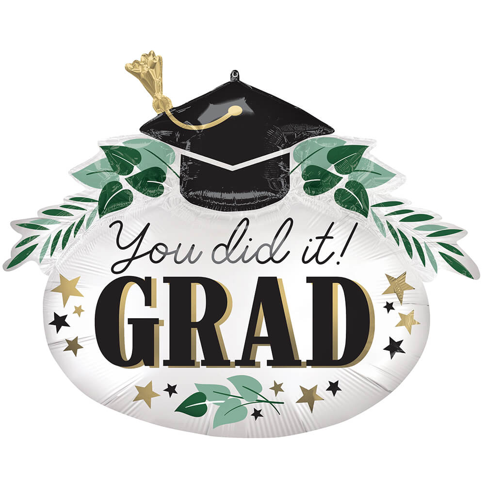 Graduation Balloons, Party Decorations, Satin Balloon, You Did It, Ivy Balloon, Anagram Balloon, Celebration, Foil Balloon, Helium Balloon, Festive Party, 4th july/ gradution (laballoons)