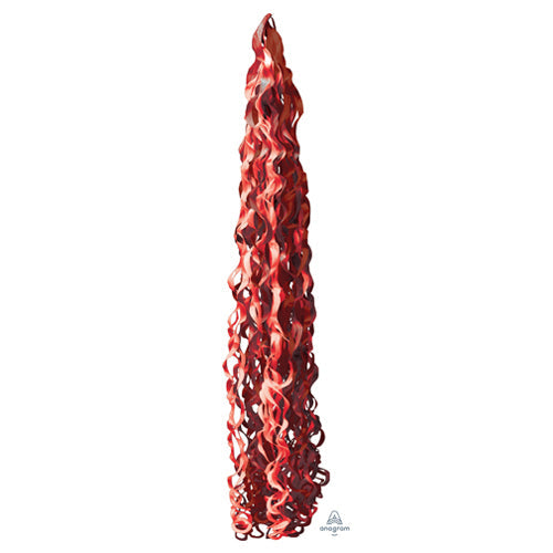 Balloon Tail Red 34 Inch Twirlz Tissue